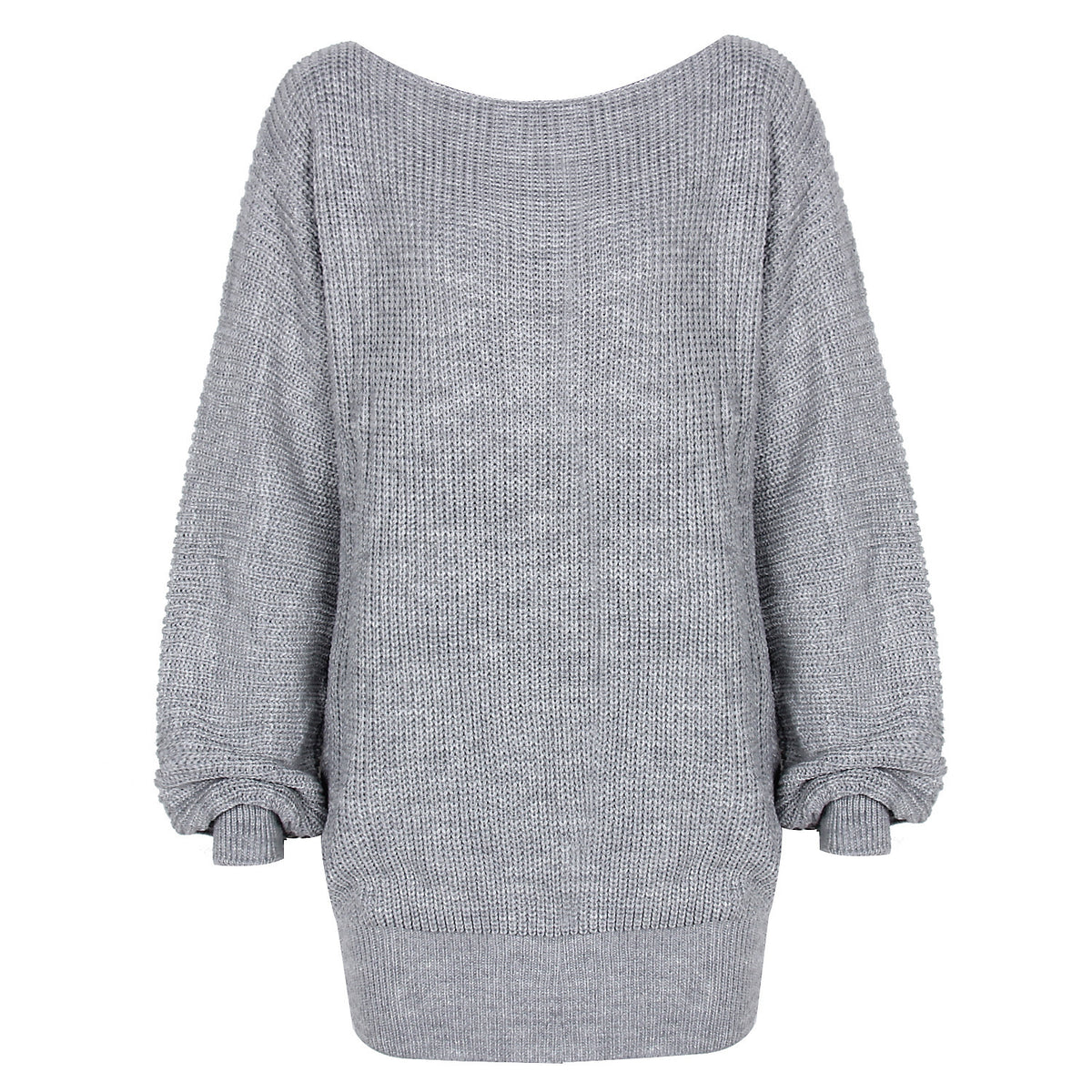 Real shot autumn and winter Europe and the United States long sleeve collar casual loose knitted sweater dress Amazon explosions cross-border women's clothing