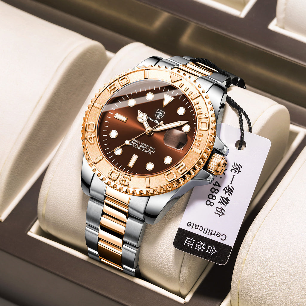 Relógio de Pulso Quartz para Homem à Prova de Água 50m