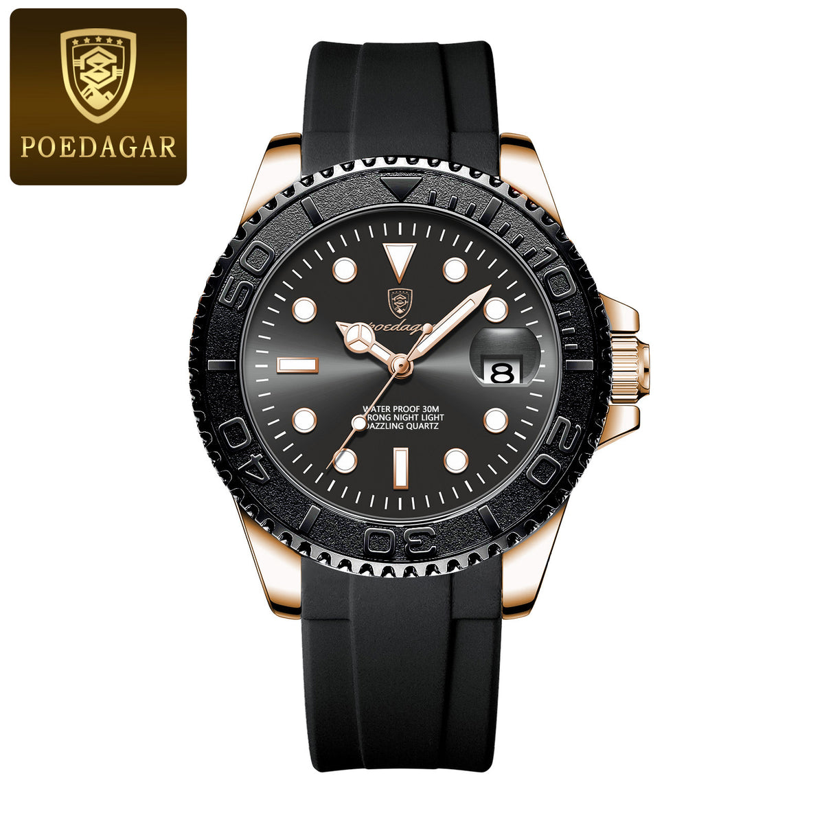 Relógio de Pulso Quartz para Homem à Prova de Água 50m