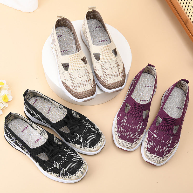 Shoes Women SHEIN Daifa Summer New Casual Women's Shoes Soft Sole Breathable Fashion Mother Shoes Old Beijing Cloth Shoes