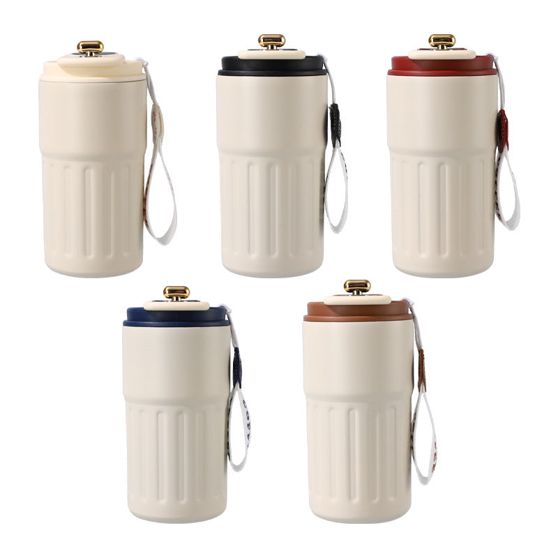 Copo Térmico de Aço Inoxidável 316 com Tampa, Dupla Parede