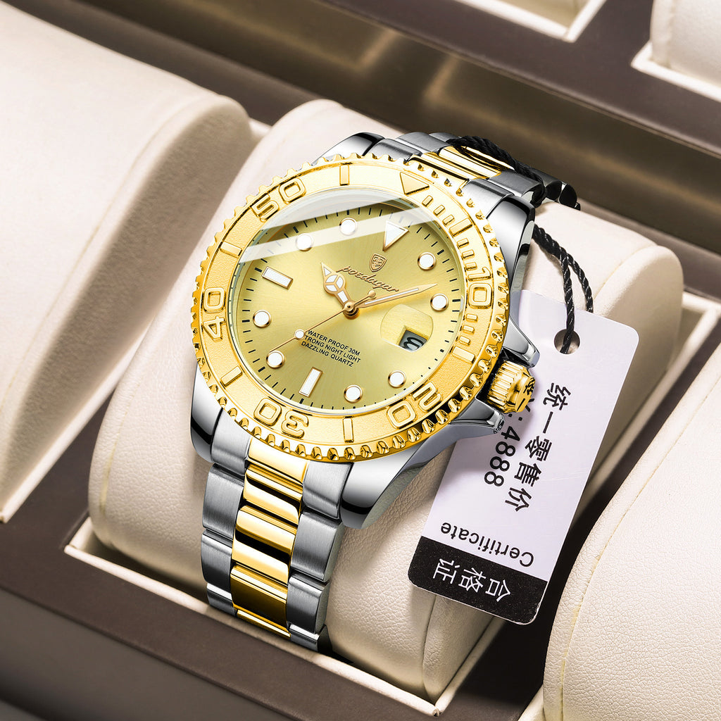 Relógio de Pulso Quartz para Homem à Prova de Água 50m