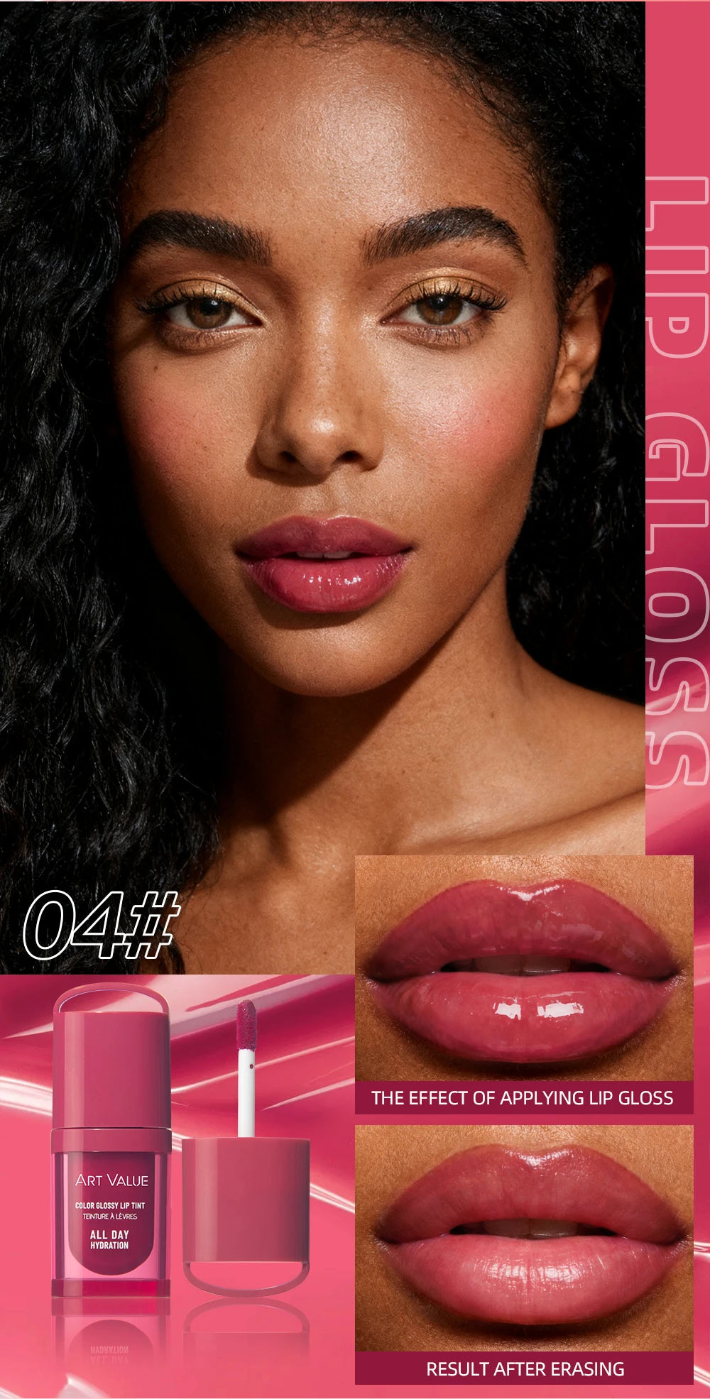 Gloss Labial Hidratante Efeito Espelho