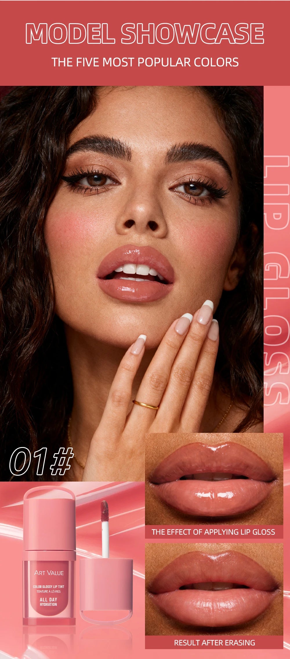 Gloss Labial Hidratante Efeito Espelho