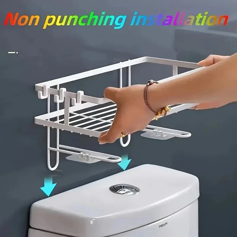 Prateleira de autoclismo em Metal para Casa de Banho