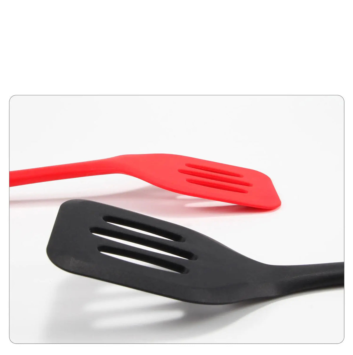 Espátula de Silicone Ranhurada para Cozinha