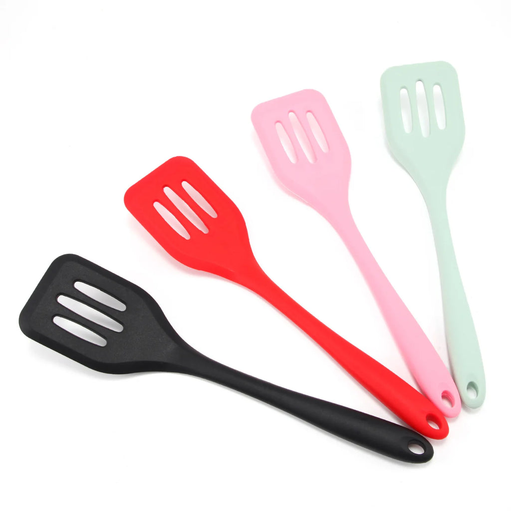 Espátula de Silicone Ranhurada para Cozinha