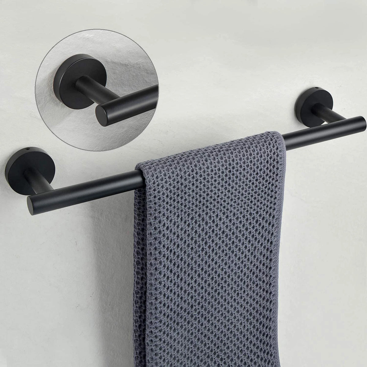 Conjunto de 5 Acessórios de Casa de Banho em Aço Inox