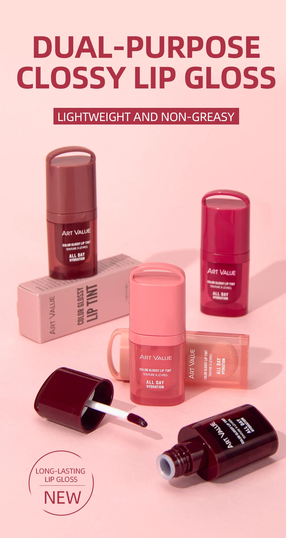 Gloss Labial Hidratante Efeito Espelho