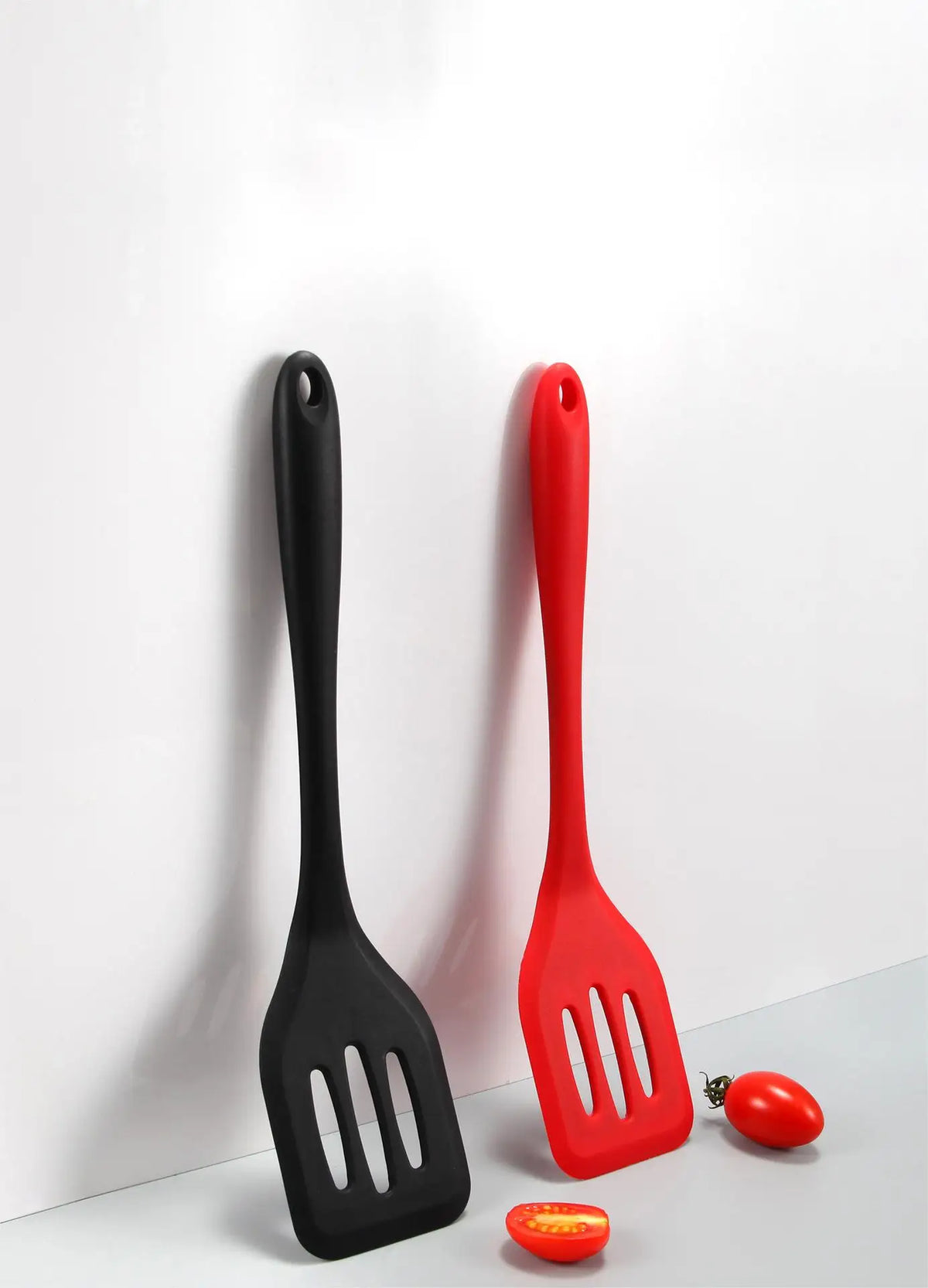 Espátula de Silicone Ranhurada para Cozinha