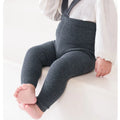 Leggings com Suspensório para Bebê Menina ou Menino, Cintura Alta, Alta Elasticidade, Estilo Simples, Acessórios de Roupa de Primavera, Meias 1-2 Anos